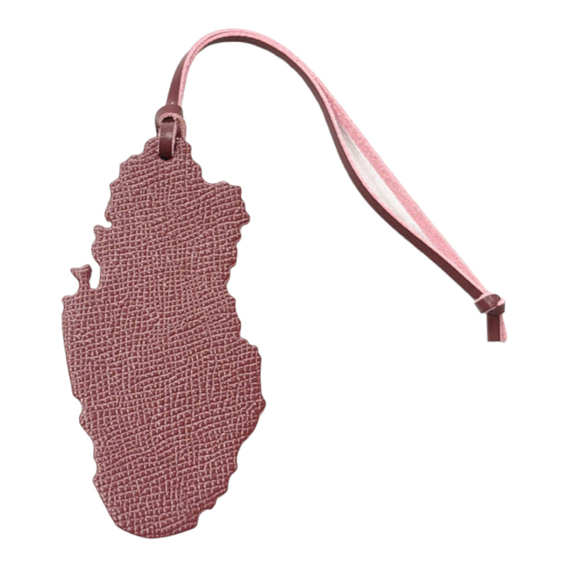 Leather Creative Qatar Map Shape Bag Pendant S2627377