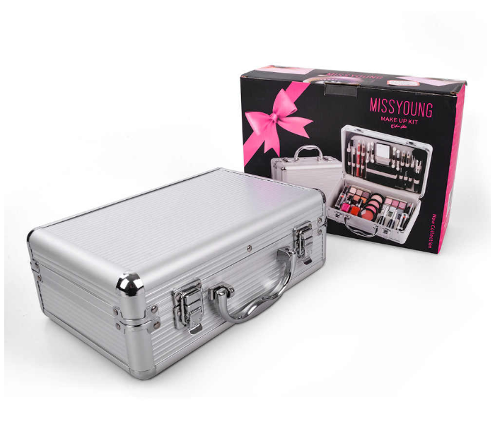Miss Young MC1157 Make-Up Kit Suitcase with Cosmetics, Brushes, Eyeshadow & Mirror - TUZZUT Qatar Online Shopping