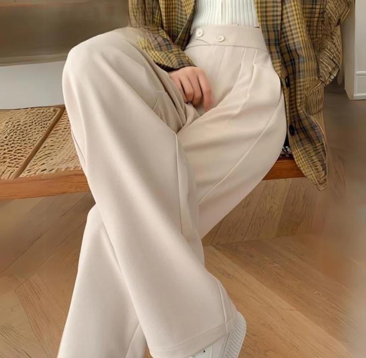 Women's High Waist Suit Pants Wide Leg Pant B142301 Women's High Waist Suit Pants Wide Leg Pant B142301