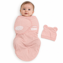Baby Pink Swaddle Sleeping Bag & Bear-Ear Cap Set 1503994 - 0–6 Months