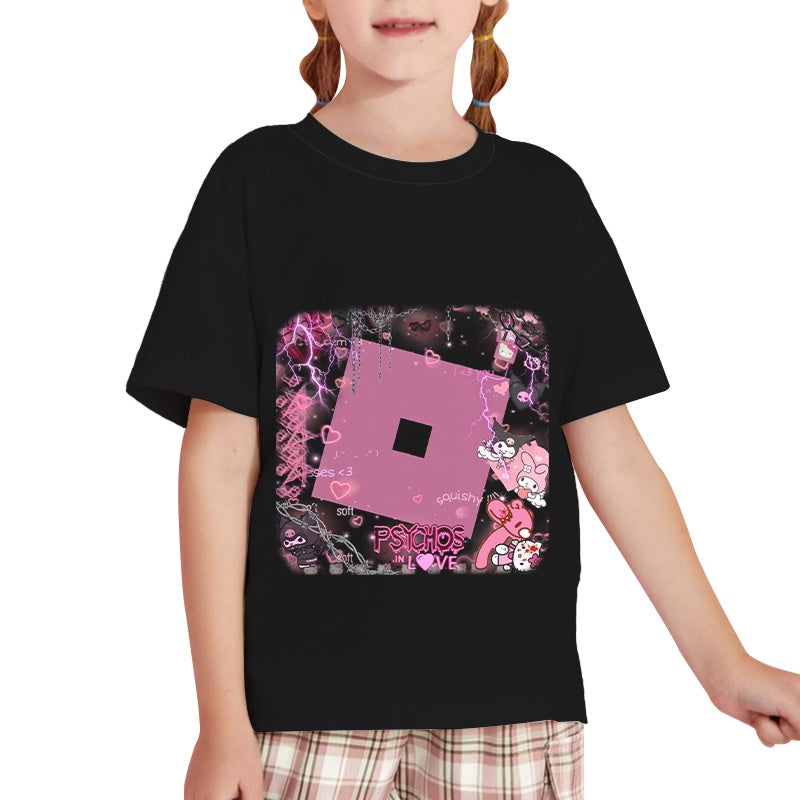 Girls T-Shirt Pattern Printed Short-Sleeve S4540342