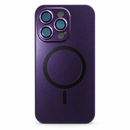I Phone 14 pro Magnetic Ring Phone Case with Camera Protection – Metallic Purple) MF 1962