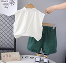 Kids 2 Piece Fashion  Sleeveless T-shirts and Shorts  Clothes   1640404 - TUZZUT Qatar Online Shopping