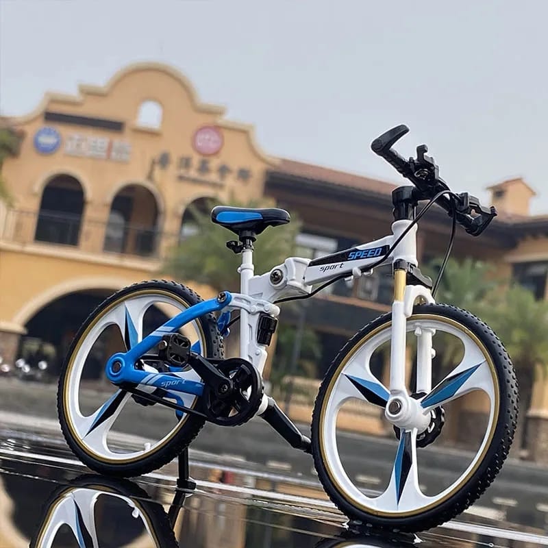 Bicycle Alloy Model Diecast Metal Mountain Bike Racing Toy Bend Road Simulation Collection Bike Toys For Children Gift T0506313 - Tuzzut.com Qatar Online Shopping