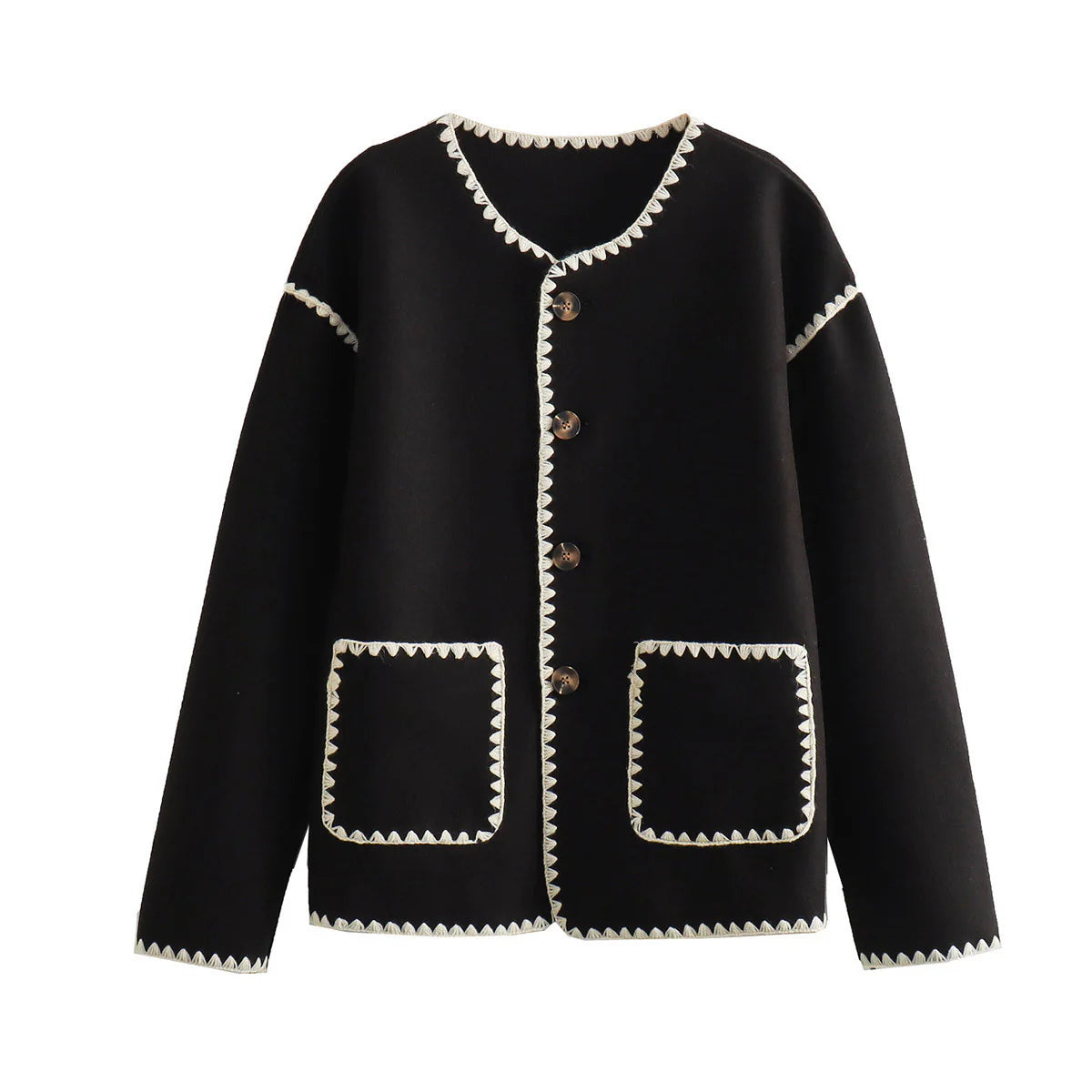 Women's Button Down Long Sleeve Wool Coat 55676 Women's Button Down Long Sleeve Wool Coat 55676