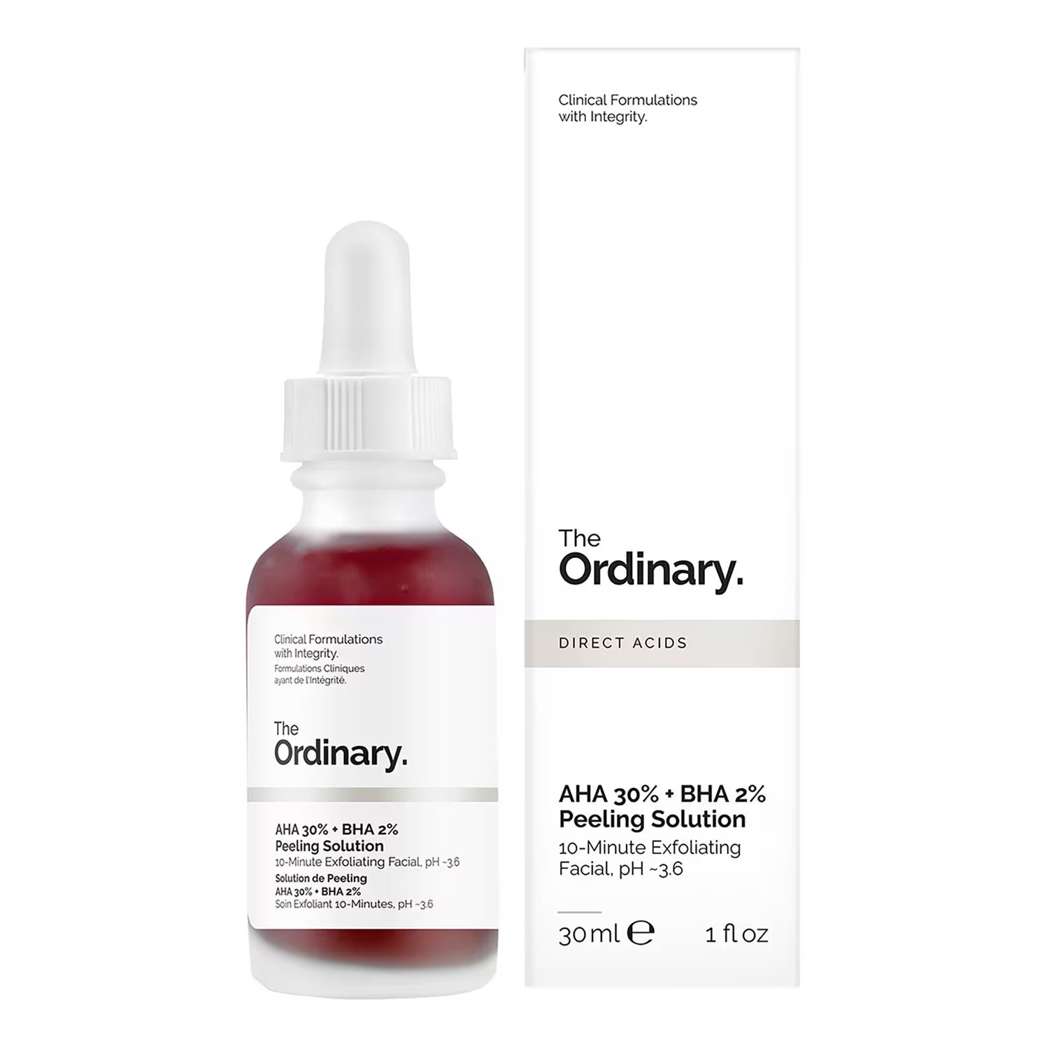The Ordinary AHA 30% + BHA 2% Peeling Solution 30ml The Ordinary AHA 30% + BHA 2% Peeling Solution 30ml