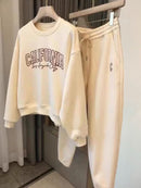 2 Pcs Women's Long Sleeve Letter/Number Pants Set  494920 - TUZZUT Qatar Online Shopping