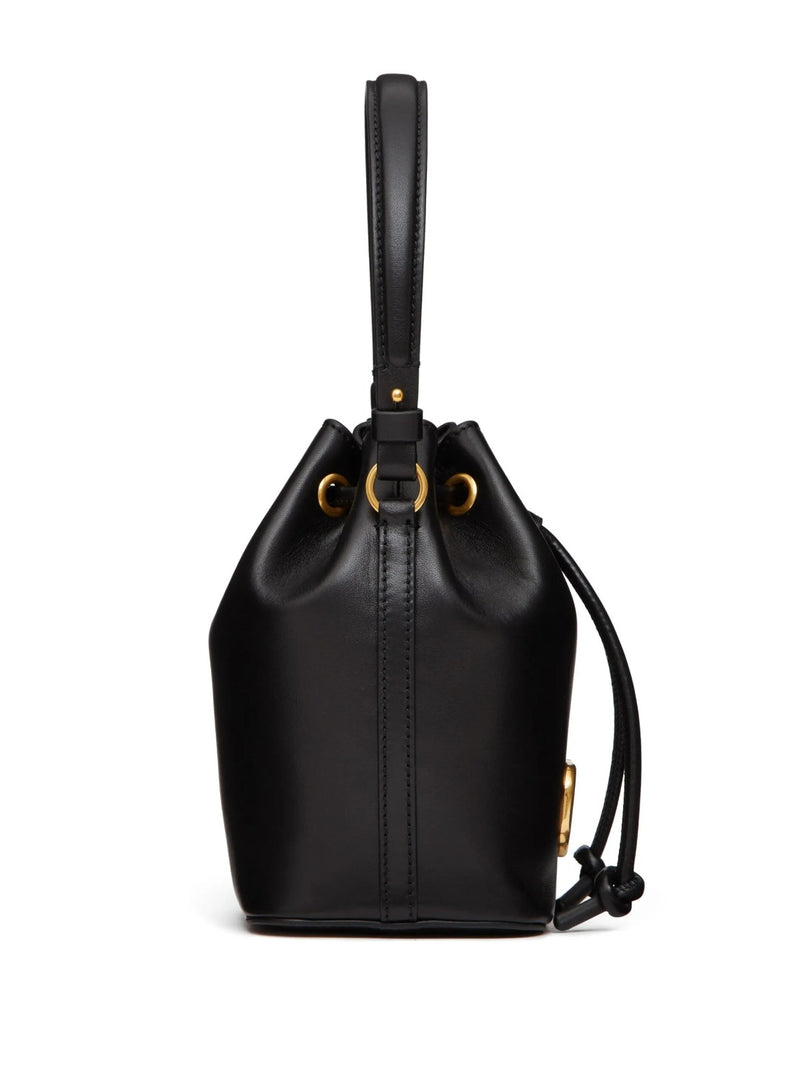 Luxury Mini Signature Black Bucket Bag V235 - TUZZUT Qatar Online Shopping
