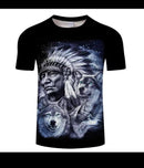 Wolf Animal T-shirt For Men 58741 - TUZZUT Qatar Online Shopping