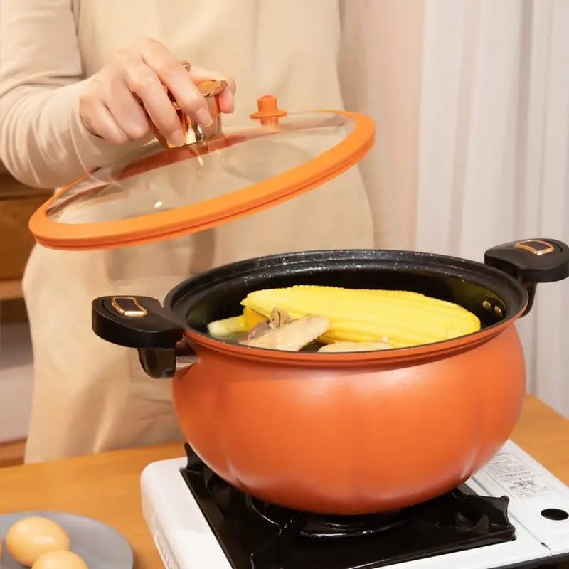 8L Pumpkin pot Multifunctional Plumpy Non-stick Micro Pressure Pot Totipotent 8L Pumpkin pot Multifunctional Plumpy Non-stick Micro Pressure Pot Totipotent