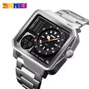 Skmei Steel Strap Watches Day Date Display Personality Alarm Watch W45263 - TUZZUT Qatar Online Shopping