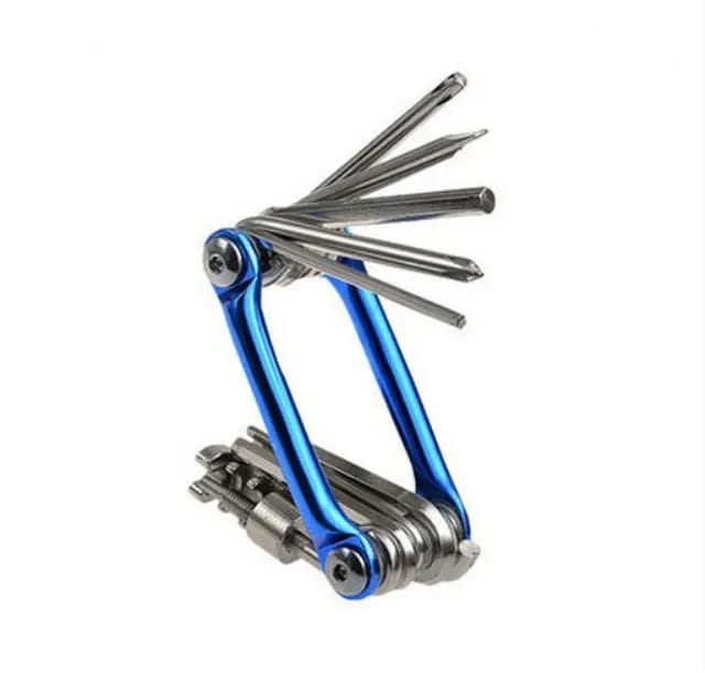 11pcs Multi Bicycle Repair Hand Tool Kit Aluminum Metric Folding Locking Allen Hexagon Key Wrench Set S4523924 - Tuzzut.com Qatar Online Shopping