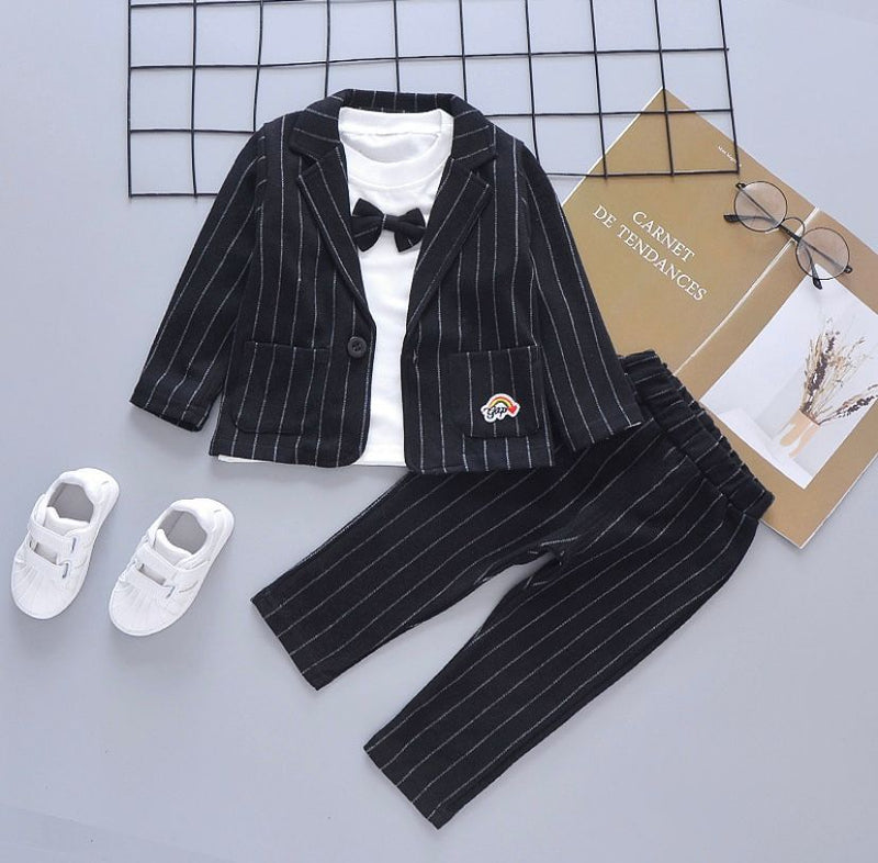 Boys 3-Pieces Set Suit Tie Clothes 253455 (90cm)