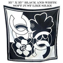 Satin Silk Neck Scarf Hijab Head Shawl Hair Wrap Women Girl Bandana Black   S5111469 - TUZZUT Qatar Online Shopping
