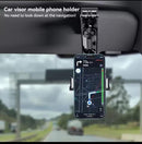 Universal Car Phone Holder Multifunctional 360 Degree Rotation Rearview Mirror Seat Clip Holder - TUZZUT Qatar Online Shopping