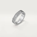 LOVE Ring White Gold Diamonds DN2024 - TUZZUT Qatar Online Shopping