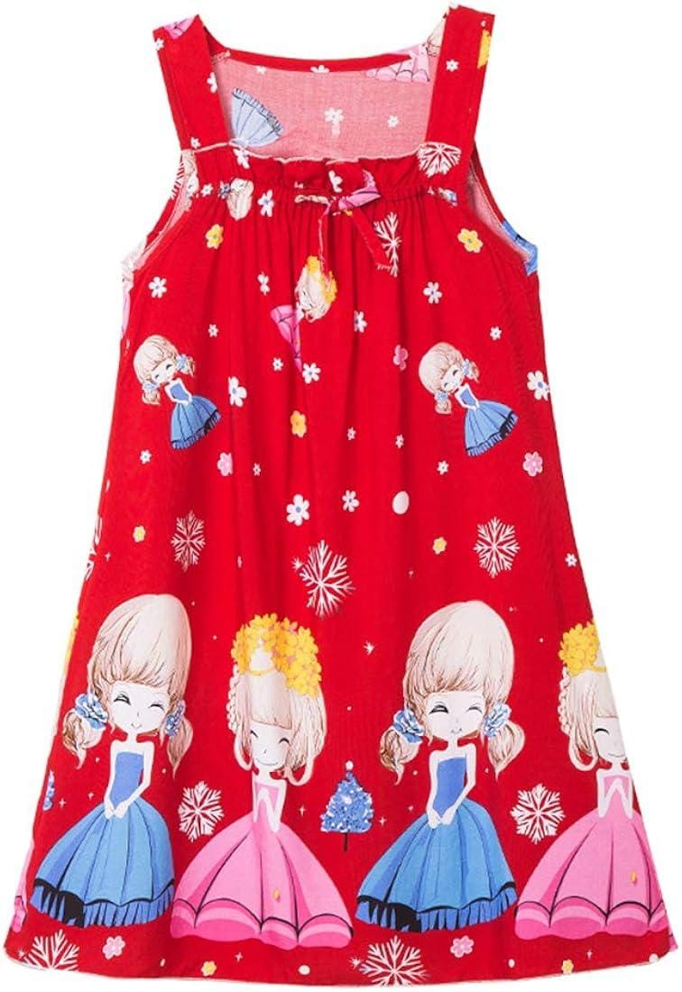 Sleeveless Printed Dress for Toddlers and Kids Girls 91053 Sleeveless Printed Dress for Toddlers and Kids Girls 91053