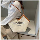 Grass Weave Casual Shoulder Bag MP8671 - TUZZUT Qatar Online Shopping