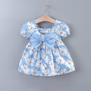 Toddler Girls Short Sleeve Floral Prints Ruffles Princess Dress   1460343 - TUZZUT Qatar Online Shopping