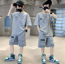 Kids Casual  Black T-shirt + Pocket Short Pant Set   1659209 - TUZZUT Qatar Online Shopping