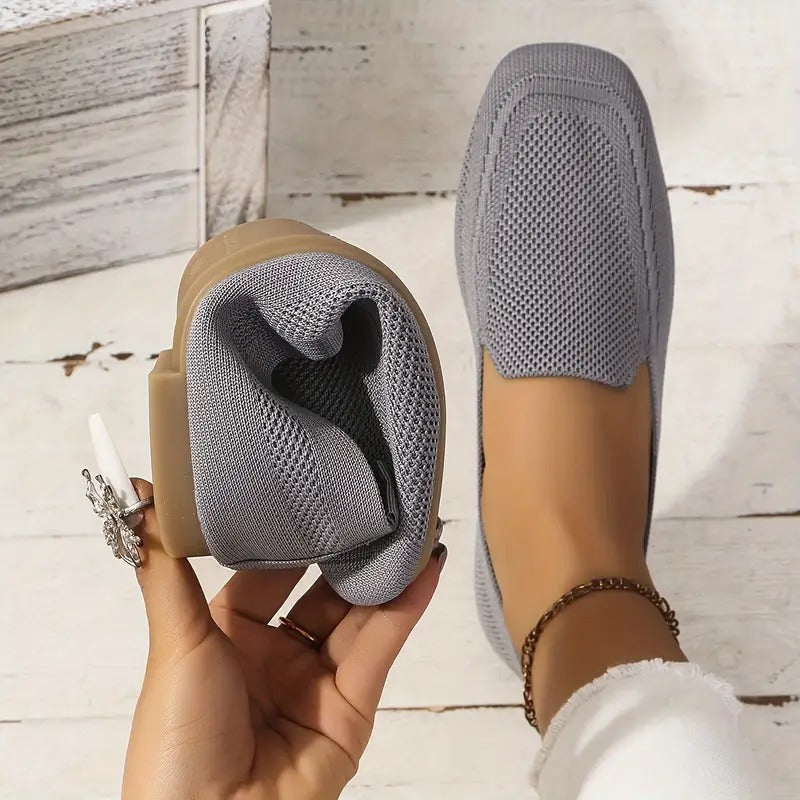Women's Single Strap Flat Shoes, Breathable Square Head Large Size Wide Foot Shoes, Casual and Lightweight Walking Shoes B143748 Women's Single Strap Flat Shoes, Breathable Square Head Large Size Wide Foot Shoes, Casual and Lightweight Walking Shoes B143748