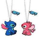 1 pair Disney Lilo & Stitch Necklace N13 - TUZZUT Qatar Online Shopping