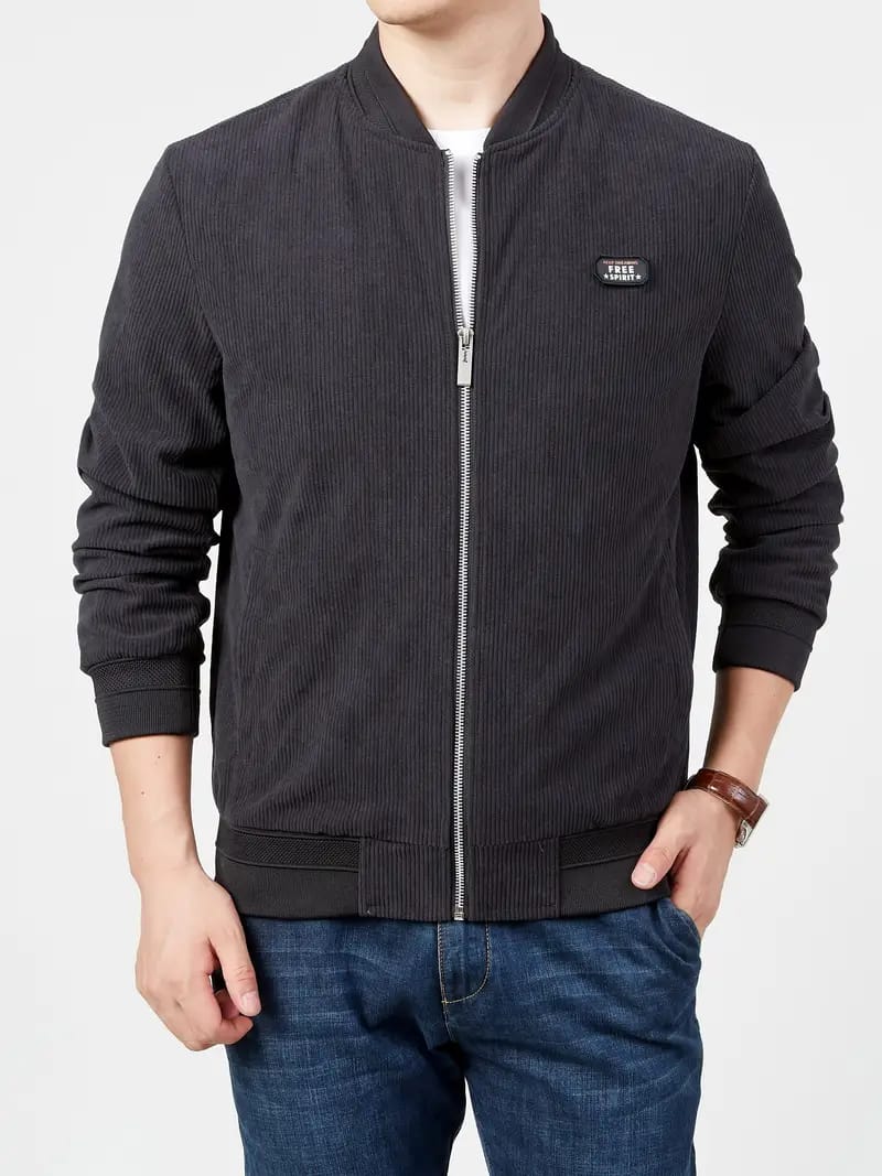 Men's Corduroy Jacket, Spring and Fall, Business Casual S5033949 - TUZZUT Qatar Online Shopping