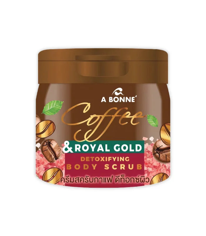 A Bonne Coffee & Royal Gold Detoxifying Body Scrub 250ml