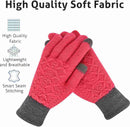 Embroidered, Woven, Solid Winter Women Gloves - 6282 - TUZZUT Qatar Online Shopping