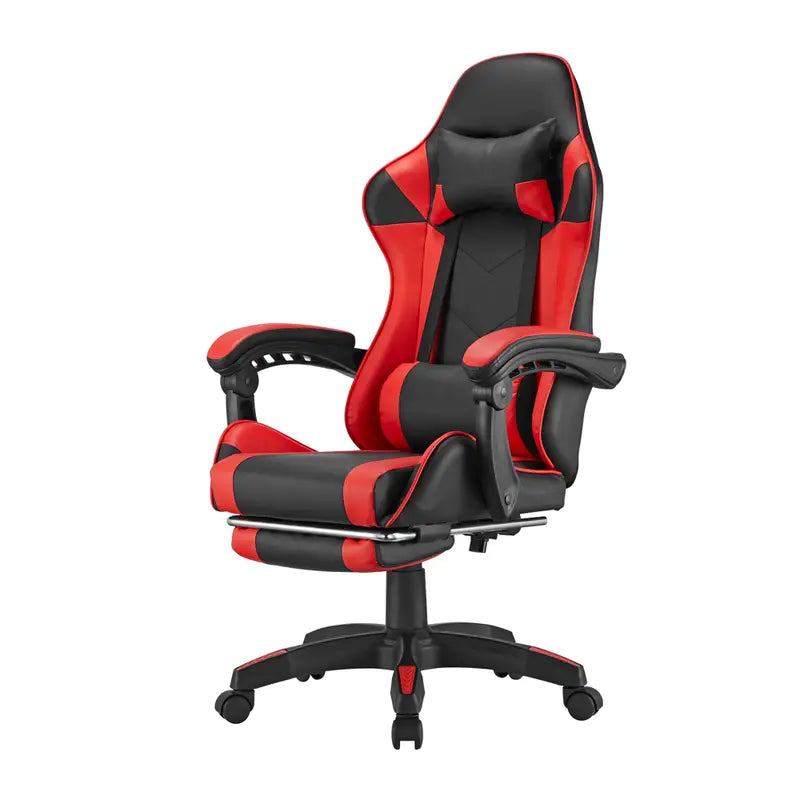 Gaming Chair With Retractable Footrest, Headrest & Lumbar Support - CH06 12 04 - TUZZUT Qatar Online Shopping