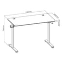 Carbon Fiber Tabletop RGB Lighting Edges Gaming Desk with Cup Holder and Headphone Hook- SH GMD08 1 - TUZZUT Qatar Online Shopping