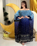 Womens Elegant free size jalabiya with embroidery Print Design Dress 38234 S - TUZZUT Qatar Online Shopping