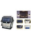 Solar Rechargeable Outdoor Lamp Light - Motion Sensor & Water Resistant (HW 999-2W) - Tuzzut.com Qatar Online Shopping