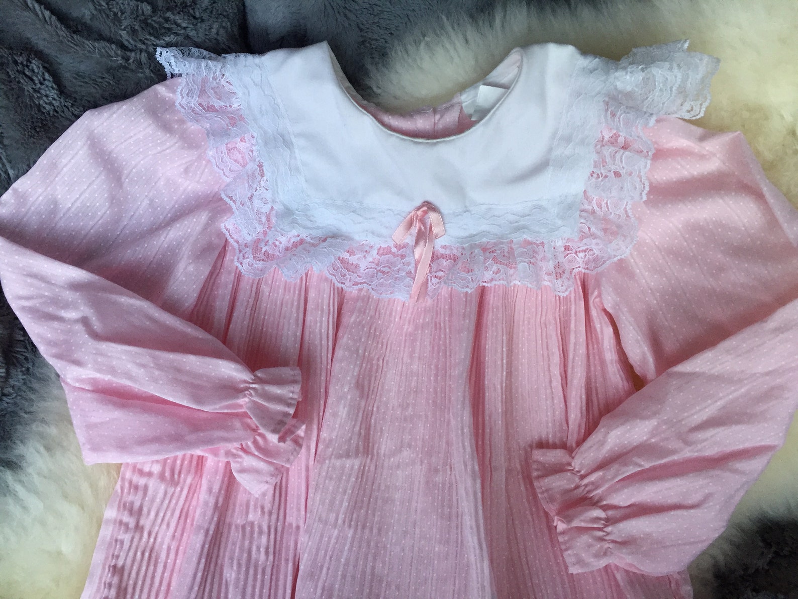 Pink Frilly Lace Dress for Girls 526809 Pink Frilly Lace Dress for Girls 526809