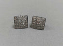 Silver Diamond Studs DS11 - TUZZUT Qatar Online Shopping