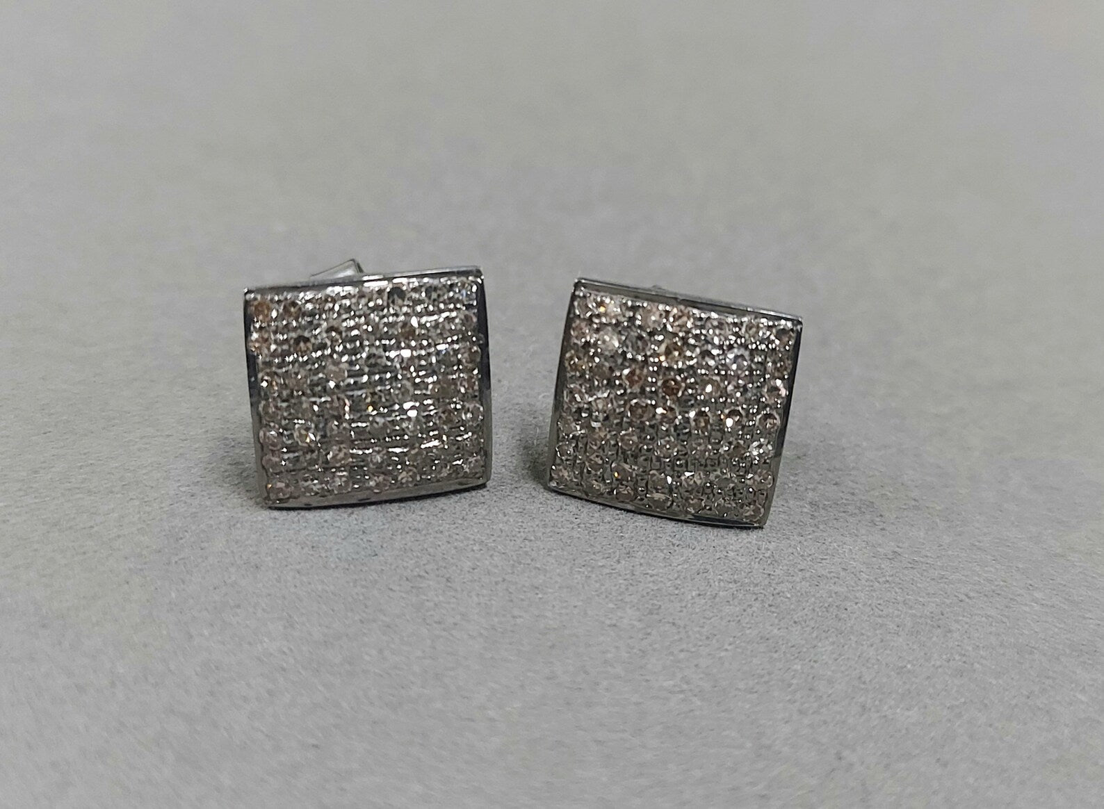 Silver Diamond Studs DS11 Silver Diamond Studs DS11