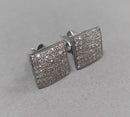 Silver Diamond Studs DS11 - TUZZUT Qatar Online Shopping