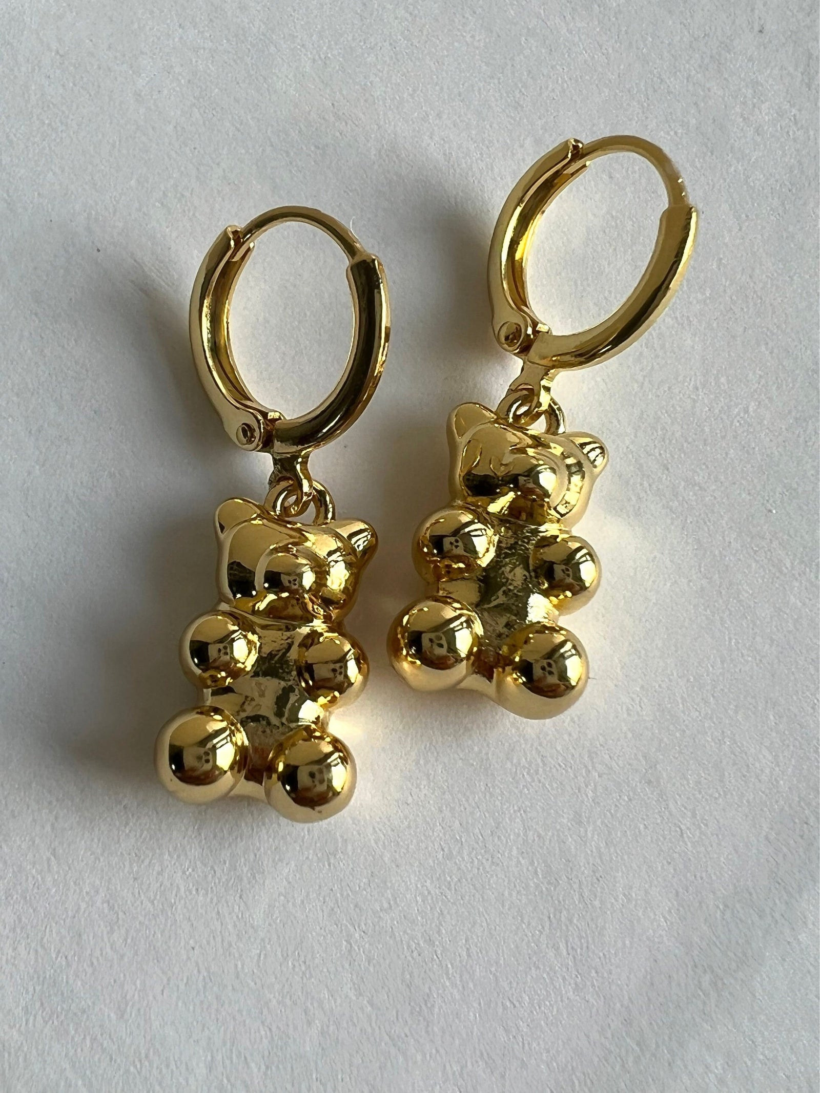 Teddy Gold Hoop Earrings HE63 Teddy Gold Hoop Earrings HE63