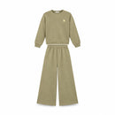 Women's R-Letter Sweatshirt & Wide-Leg Pants 2-Piece Set T-0624