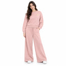 Women's R-Letter Sweatshirt & Wide-Leg Pants 2-Piece Set T-0624