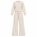 Women's R-Letter Sweatshirt & Wide-Leg Pants 2-Piece Set T-0624