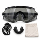 Black Wraparound Sports Protective Sunglass TP9966