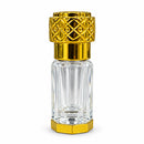 Luxury Gold Color Clear Glass Empty Attar Perfume Bottle 3ml A219C