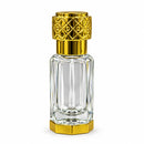 Luxury Gold Color Clear Glass Empty Attar Perfume Bottle 6ml A219B
