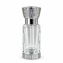 Luxury Silver Color Clear Glass Empty Attar Perfume Bottle 12ml A220A