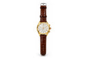 Classic Gold Tone Chronograph Style Wrist Watch QW33