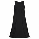 Women's Sleeveless Round Neck A-Line Maxi Dress T-106