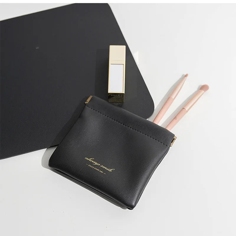 Fashion Pu Leather Earphone Storage Bag Coin Pocket Purse Mini Wallet Key Organizer Money Change Pouch Women Credit Card Holder - Tuzzut.com Qatar Online Shopping