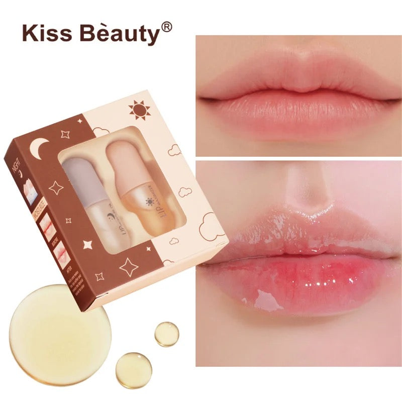 Kiss Beauty- Day and Night Double Effect Lip Plumper Cofret