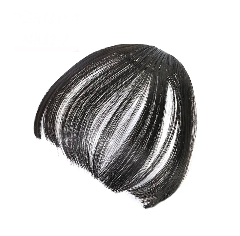 Synthetic Bangs Hair Clip In Extensions Natural Fringe Bangs Clip In Front Neat Flat Bang Short Straight Hair piece Bangs - Tuzzut.com Qatar Online Shopping